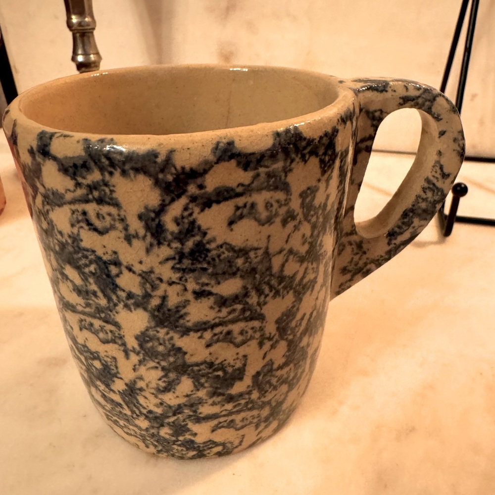 Vintage Spongeware RRP Ohio Mug